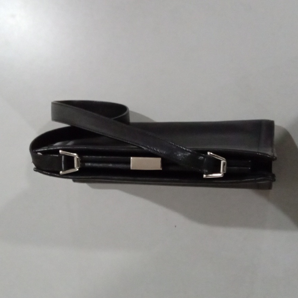 Adrienne Vittadini black leather handbag
